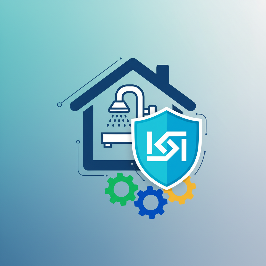 Licensed contractor verifying bathroom remodeling compliance and insurance coverage
