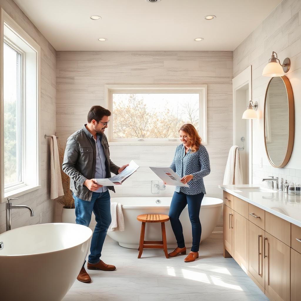 Design consultation for a stress-free bathroom renovation in a Chicagoland home