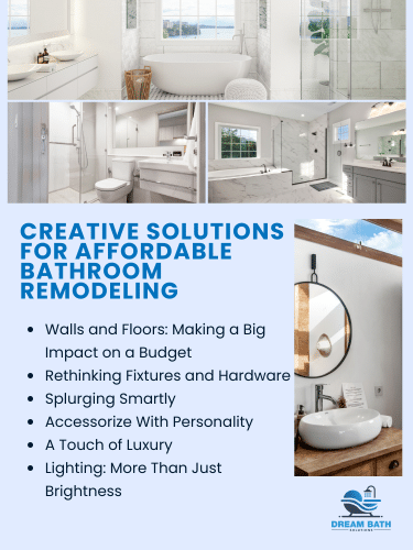 creative solutions for affordable bathroom remodeling